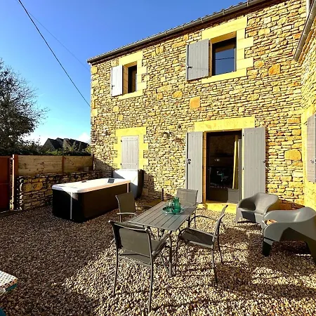 Ferienhaus Petit Paradis De Baran Romantic Stone With Hot Tub Near Sarlat Finsac